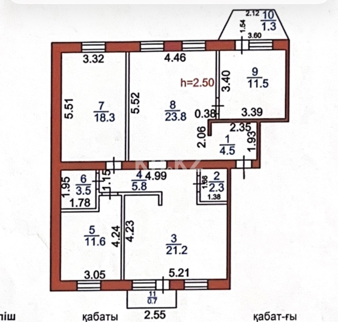 Продажа 4-комнатной квартиры, 104.5 м² - Продажа квартир в районе Город в Караганде фото 30 из 36