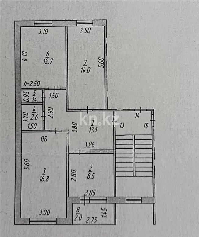 Продажа 3-комнатной квартиры, 71 м² - Продажа трехкомнатных квартир в Темиртау - страница 2 фото 7 из 7