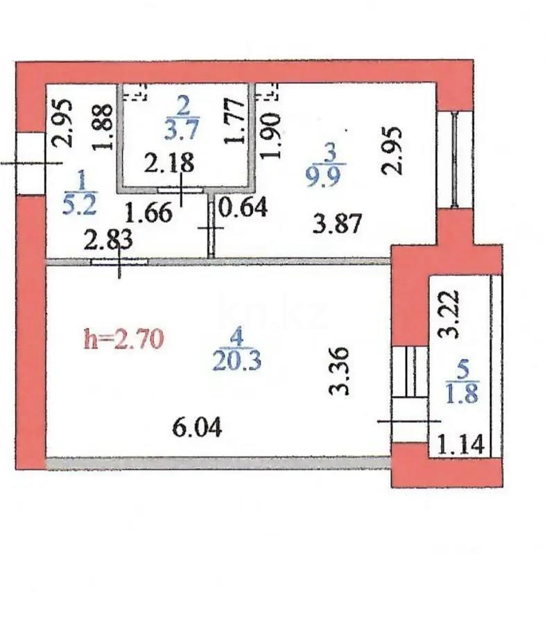 Продажа 1-комнатной квартиры, 42.7 м² в Астане - фото 5