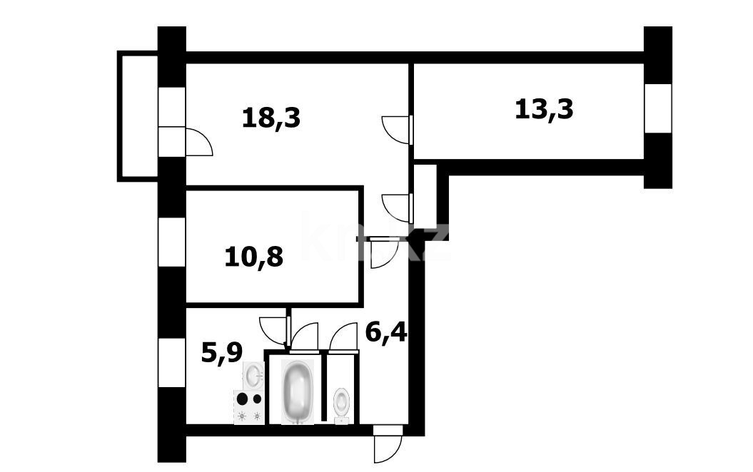 Продажа 3-комнатной квартиры, 59.5 м² - Продажа трехкомнатных квартир в Усть-Каменогорске фото 16 из 16