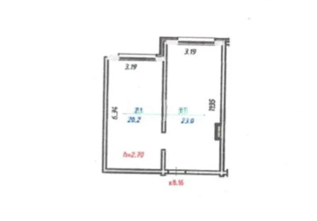 Продажа 1-комнатной квартиры, 43 м², мкр-н Кайрат, дом  153/3 стр - Продажа квартир в Казахстане фото 1 из 1