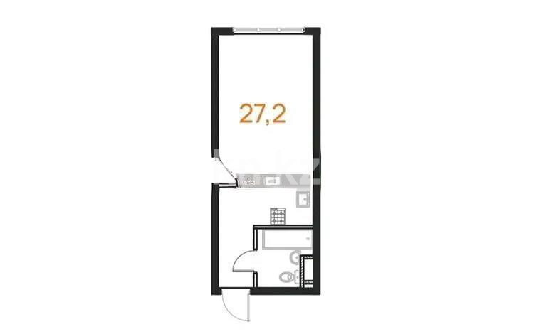Продажа 1-комнатной квартиры, 27 м², ул. Аэропортная, дом  62 - Продажа квартир в новостройках Алматы без посредников с фото фото 1 из 1