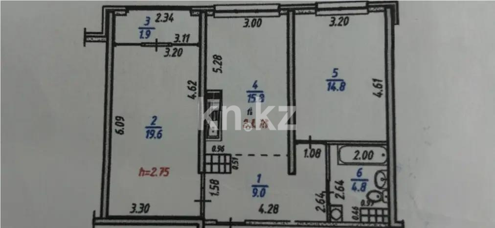 Продажа 2-комнатной квартиры, 67 м², Кульджинский тракт, дом  16/1 - Продажа  двухкомнатных квартир в Алматы без посредников с фото фото 5 из 5