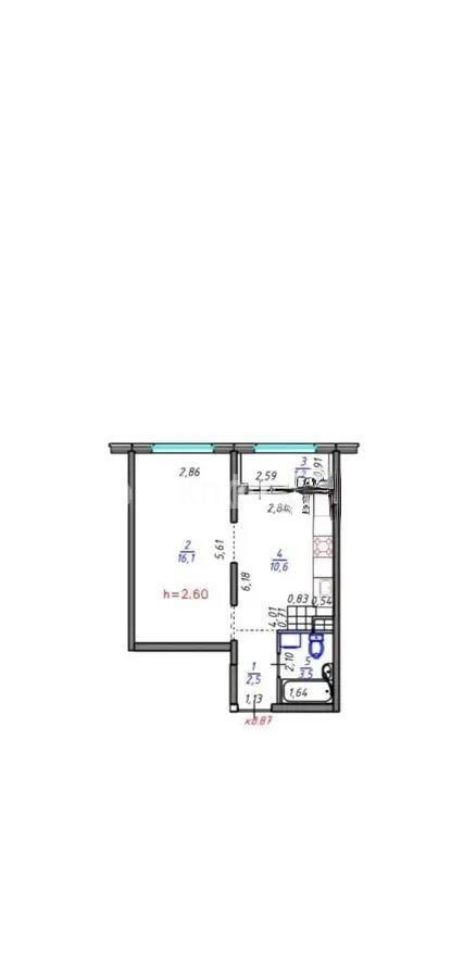 Продажа 1-комнатной квартиры, 34 м² в Алматы