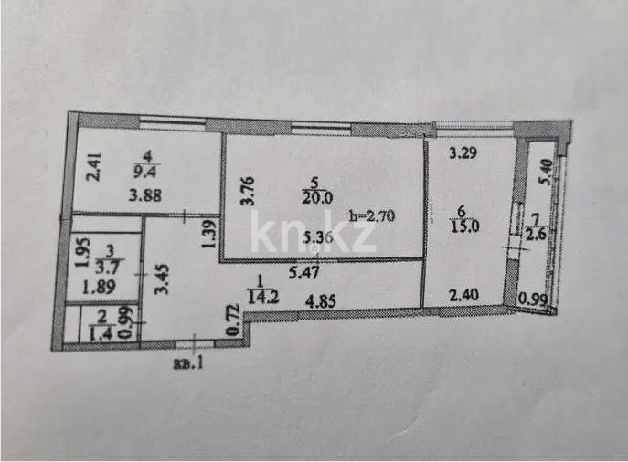 Продажа 2-комнатной квартиры, 65 м² - Аренда квартир помесячно в Балхаше фото 1 из 1