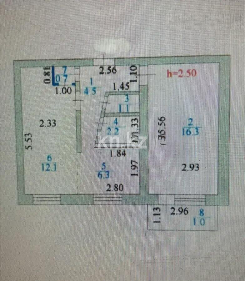 Продажа 2-комнатной квартиры, 44.2 м² в Астане - фото 5