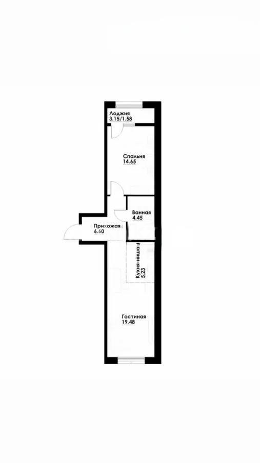 Продажа 2-комнатной квартиры, 52.5 м² в Алматы