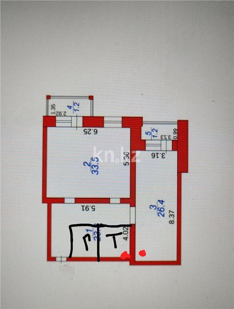 Продажа 3-комнатной квартиры, 86 м² в Караганде - фото 14