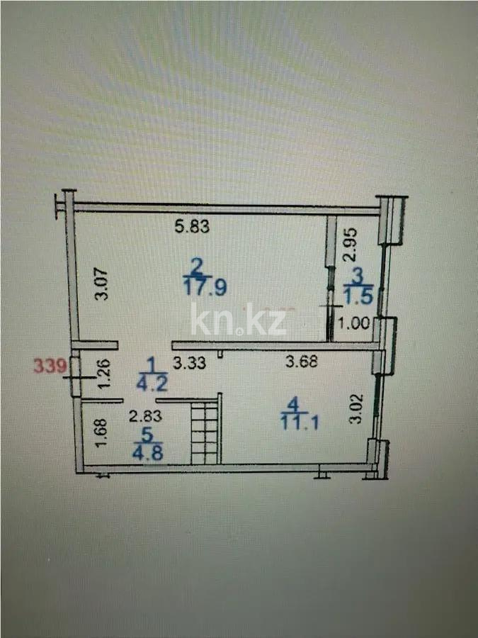 Продажа 1-комнатной квартиры, 39.5 м², ул. Ашимова, дом  1/5б в Алматы - фото 5