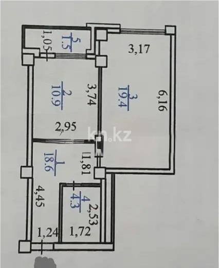Продажа 1-комнатной квартиры, 44.7 м² - Продажа квартир от собственников в Астане - страница 8 фото 6 из 6