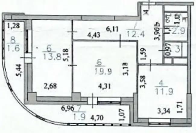 Продажа 2-комнатной квартиры, 61.6 м² в Астане - фото 5