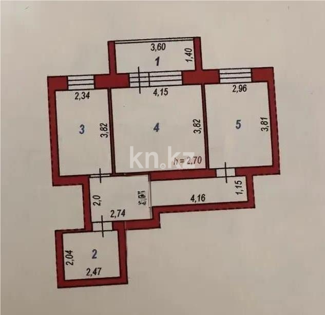 Продажа 2-комнатной квартиры, 54 м² - Продажа квартир в Астане в р-не Алматы фото 6 из 6