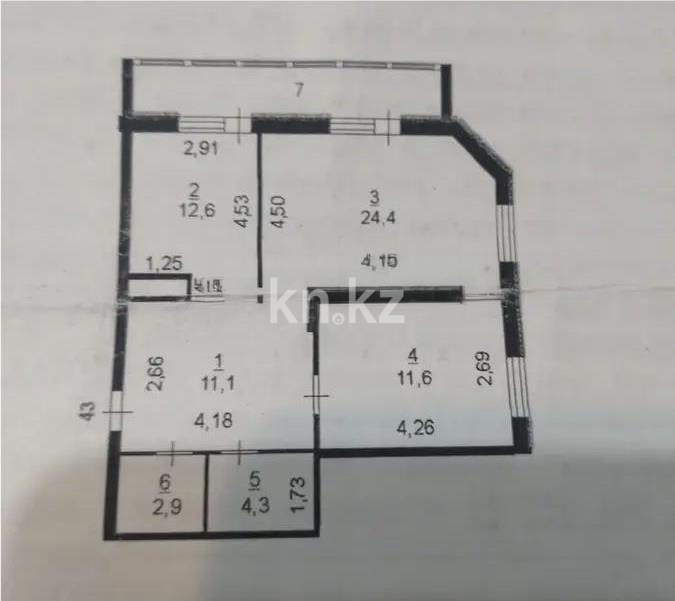 Продажа 2-комнатной квартиры, 72 м² - Продажа квартир в р-не Сарыарка Астаны - страница 2 фото 5 из 5