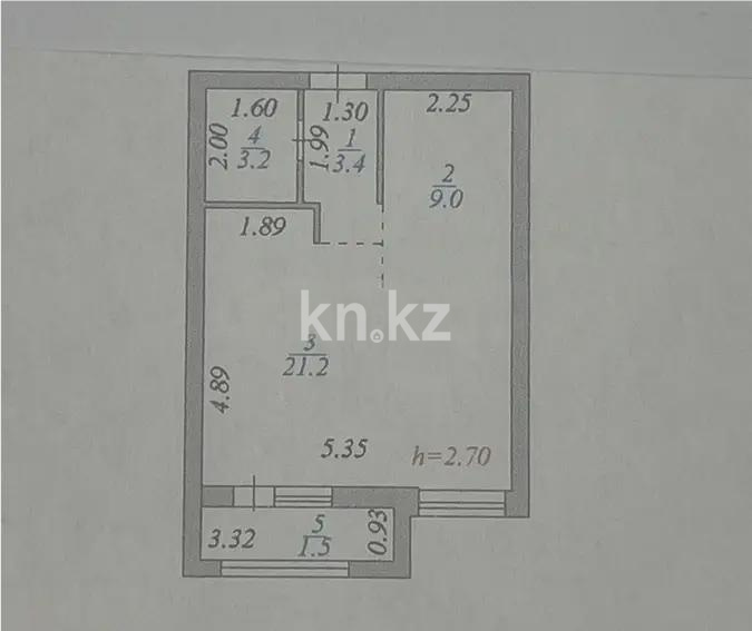 Продажа 1-комнатной квартиры, 39 м² в Астане - фото 2