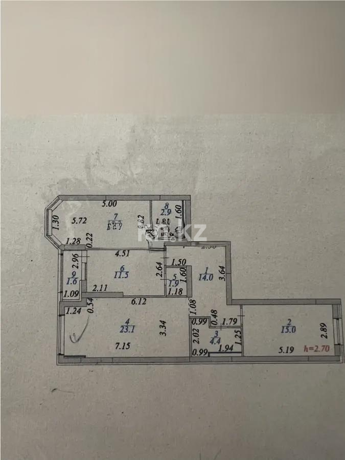 Продажа 3-комнатной квартиры, 90.6 м² в Астане - фото 8