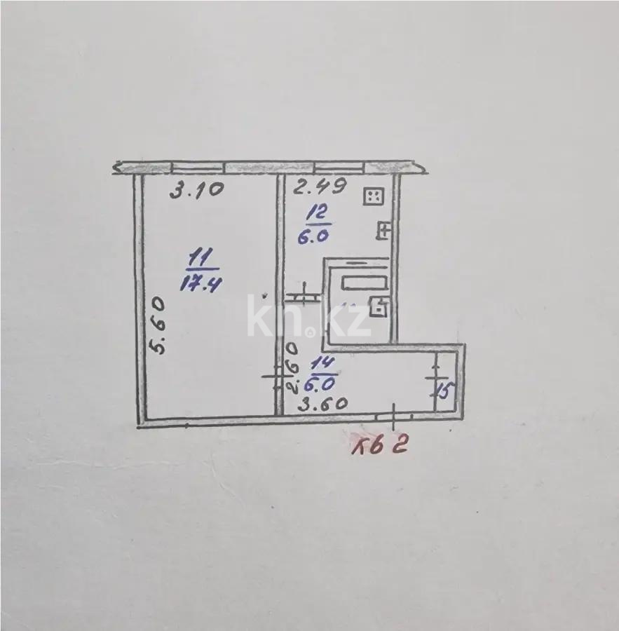Продажа 1-комнатной квартиры, 32.9 м², мкр-н Тастак-2, дом  27 - Продажа  однокомнатных квартир в Алматы с фото фото 1 из 1