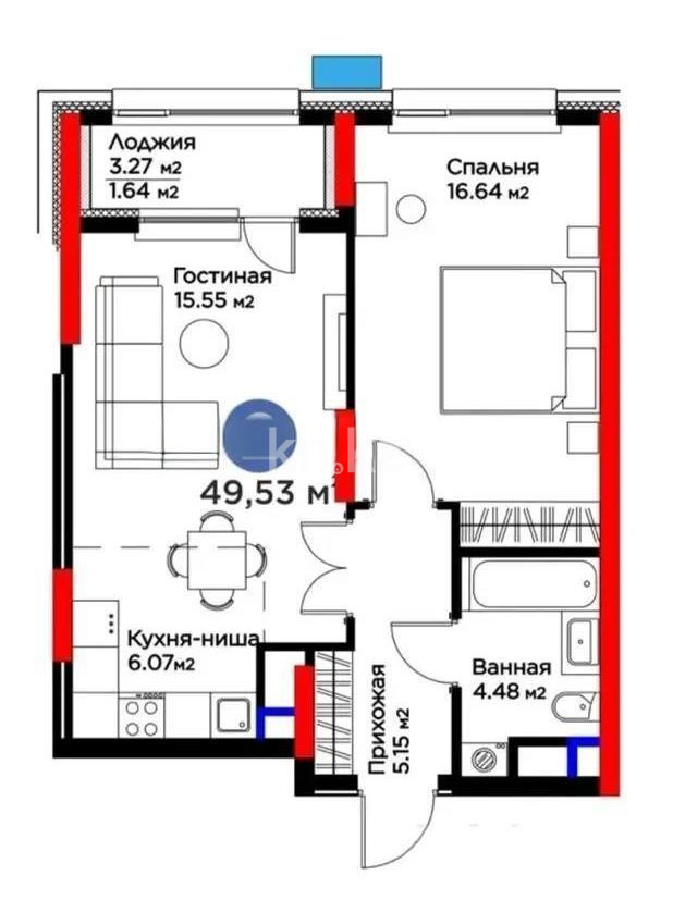 Продажа 2-комнатной квартиры, 50 м² в Астане - фото 5