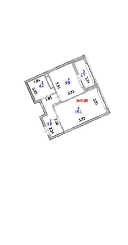 Продажа 1-комнатной квартиры, 37.2 м², ул. Бухар жырау, дом  33 в Астане