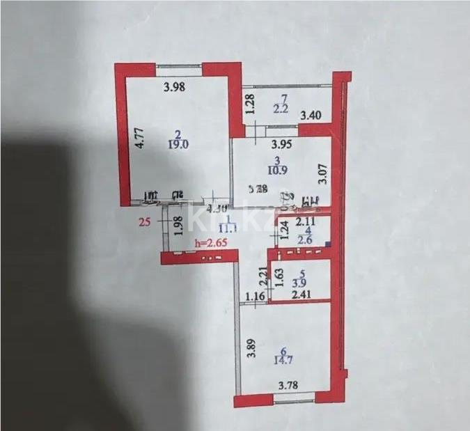 Продажа 2-комнатной квартиры, 65 м² - Продажа  двухкомнатных квартир в новостройках Астаны без посредников фото 6 из 6
