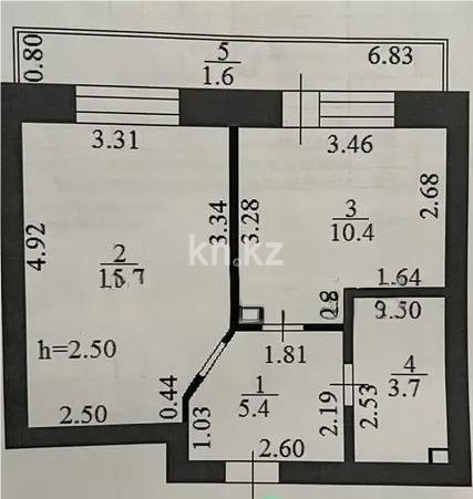 Продажа 1-комнатной квартиры, 36.7 м² - Продажа однокомнатных квартир в Астане - страница 34 фото 5 из 5