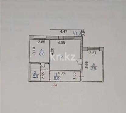 Продажа 2-комнатной квартиры, 54 м² - Продажа двухкомнатных квартир от собственников в Караганде - страница 4 фото 7 из 7