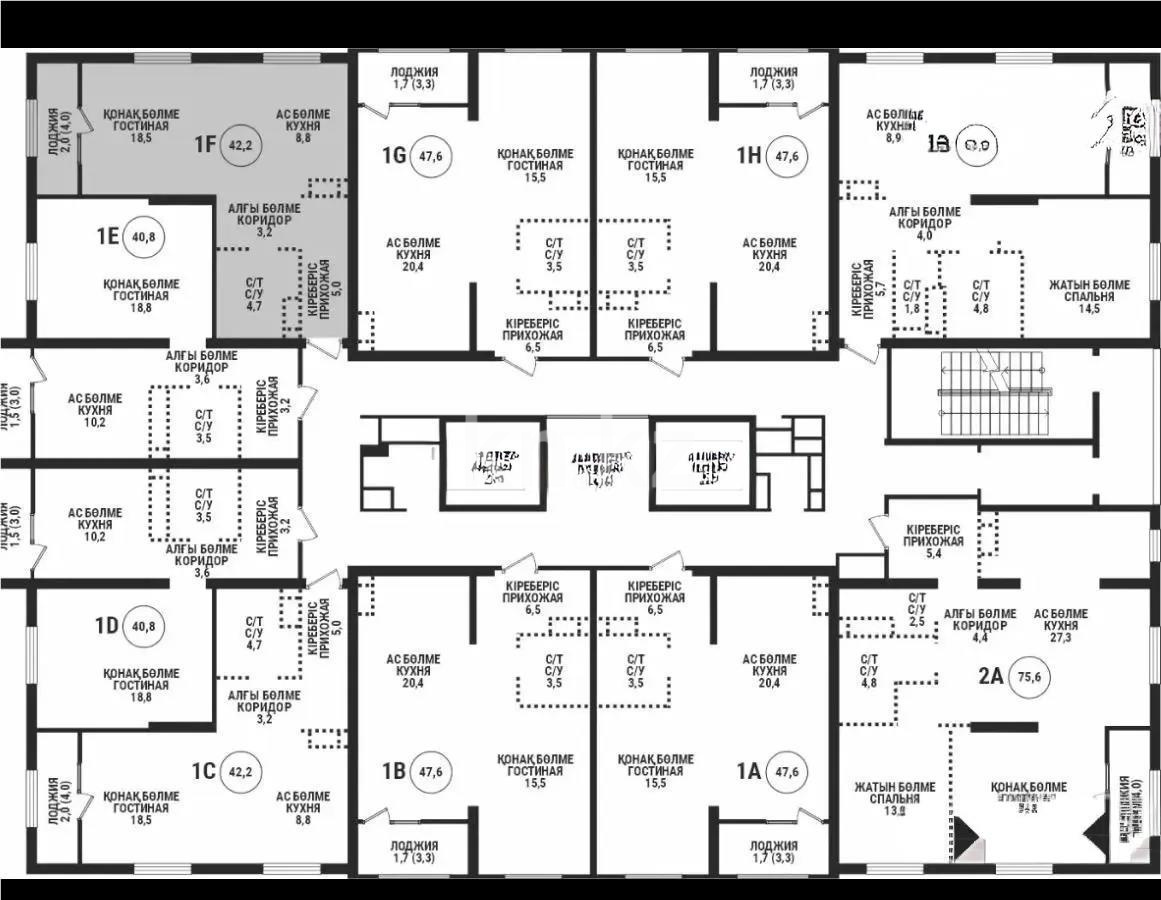 Продажа 1-комнатной квартиры, 41 м², пр. Райымбека, дом  210/27 в Алматы