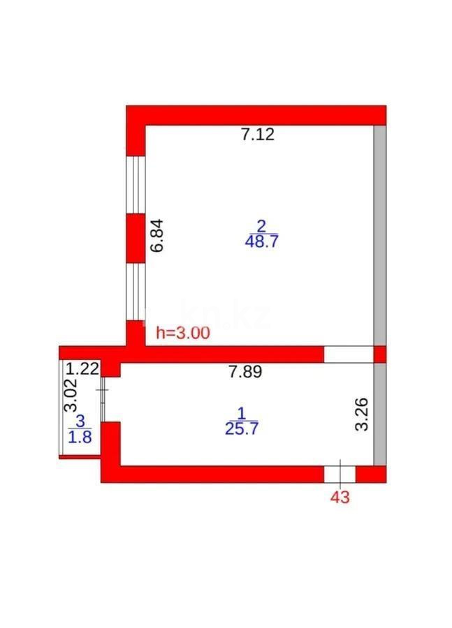 Продажа 4-комнатной квартиры, 76 м², 137 учетный квартал, дом  787 - Продажа квартир в Караганде без посредников фото 1 из 1