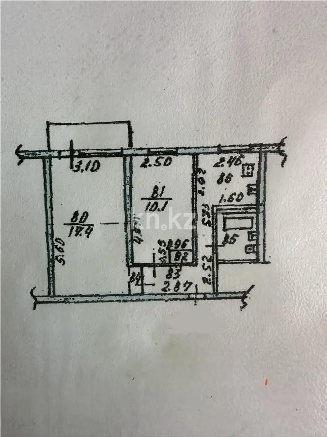 Продажа 2-комнатной квартиры, 42 м², ул. Наурызбай батыра, дом  13 - Продажа квартир в Алматы фото 1 из 1
