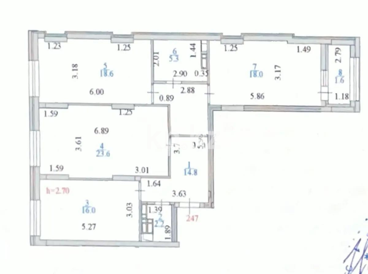 Продажа 3-комнатной квартиры, 100 м², пр. Мангилик Ел, дом  60 - Продажа квартир в Астане фото 1 из 1