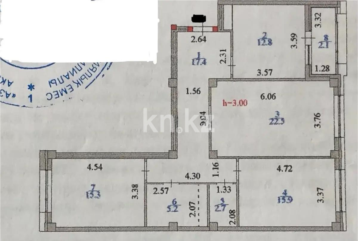 Продажа 3-комнатной квартиры, 95 м², пр. Мангилик Ел, дом  41 в Астане - фото 12
