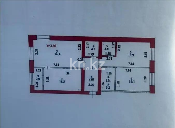 Продажа 3-комнатной квартиры, 107 м² в Астане - фото 2