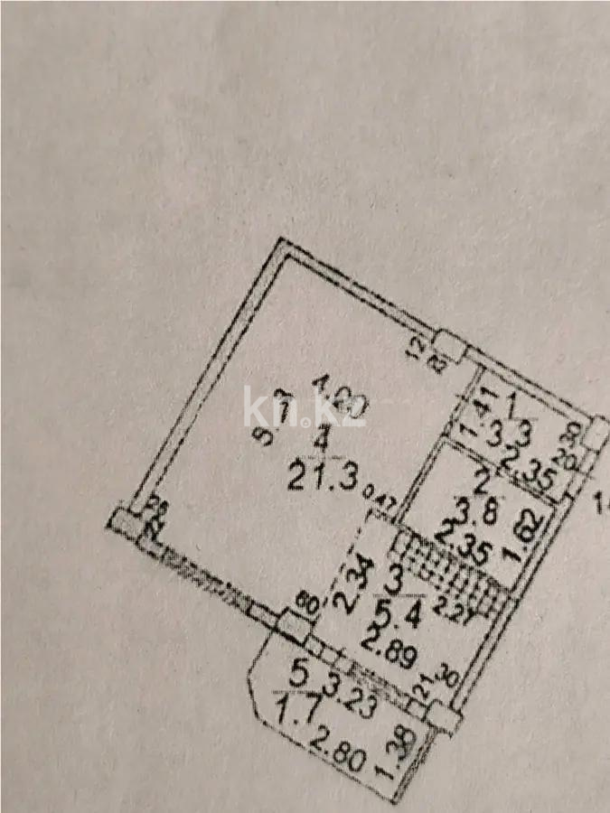 Продажа 1-комнатной квартиры, 35 м², ул. Ашимова, дом  24 - Продажа  однокомнатных квартир в Караганде с фото фото 3 из 3