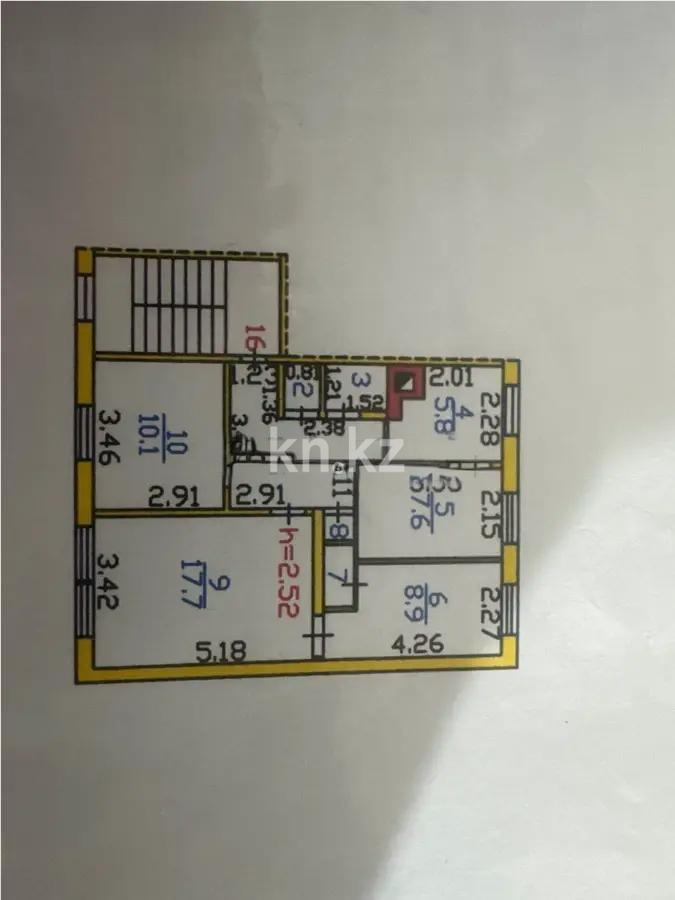 Продажа 4-комнатной квартиры, 62 м², ул. Островского, дом  2 - Продажа квартир в Казахстане фото 1 из 1