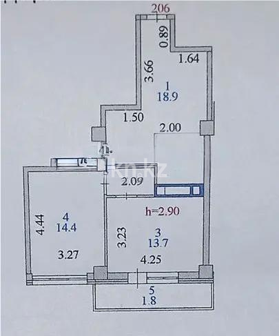 Продажа 2-комнатной квартиры, 53.2 м² - Продажа квартир от собственников в Астане - страница 8 фото 5 из 5