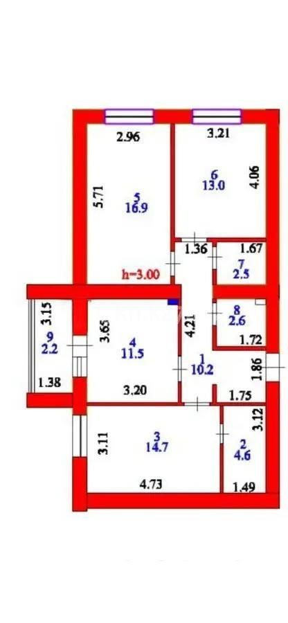 Продажа 3-комнатной квартиры, 78.2 м² - Продажа  трехкомнатных квартир в новостройках Астаны с фото - страница 4 фото 7 из 7