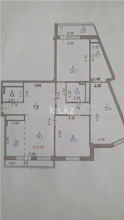 Продажа 4-комнатной квартиры, 143 м², ул. Калдаякова, дом  11 - Продажа квартир без посредников в Астане фото 9 из 9