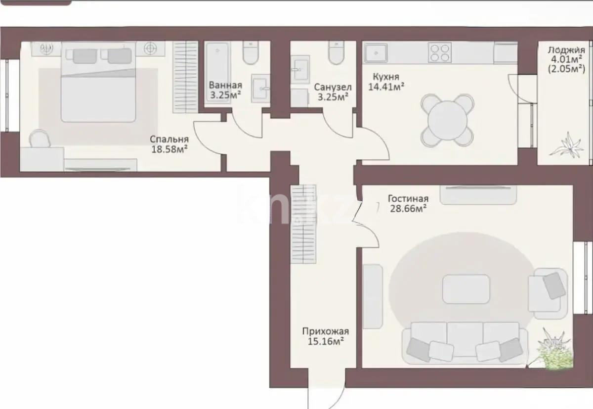Продажа 3-комнатной квартиры, 97 м² - Аренда квартир посуточно в Жезказгане фото 8 из 8
