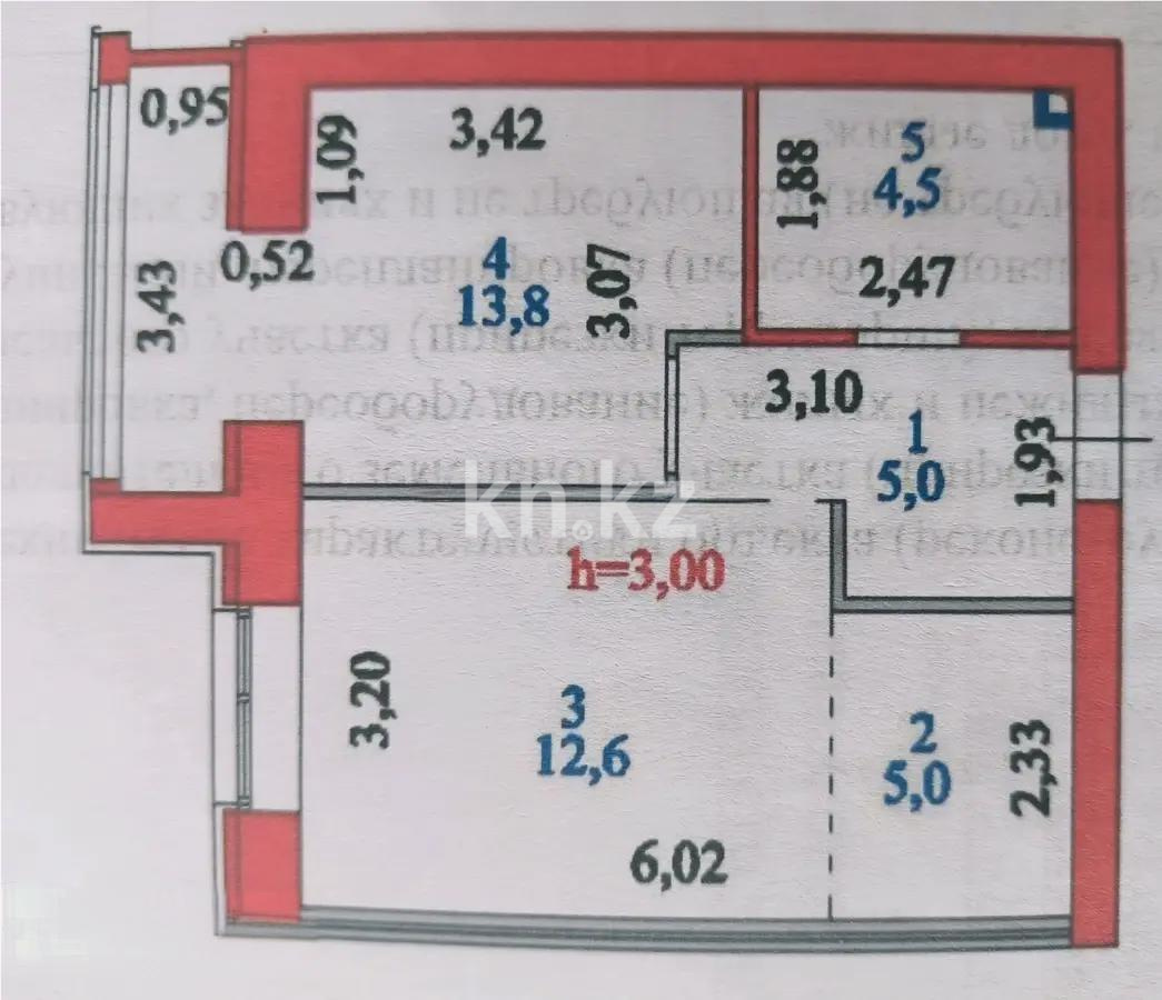 Продажа 2-комнатной квартиры, 40.1 м², ул. Серкебаева, дом  22 в Астане - фото 6