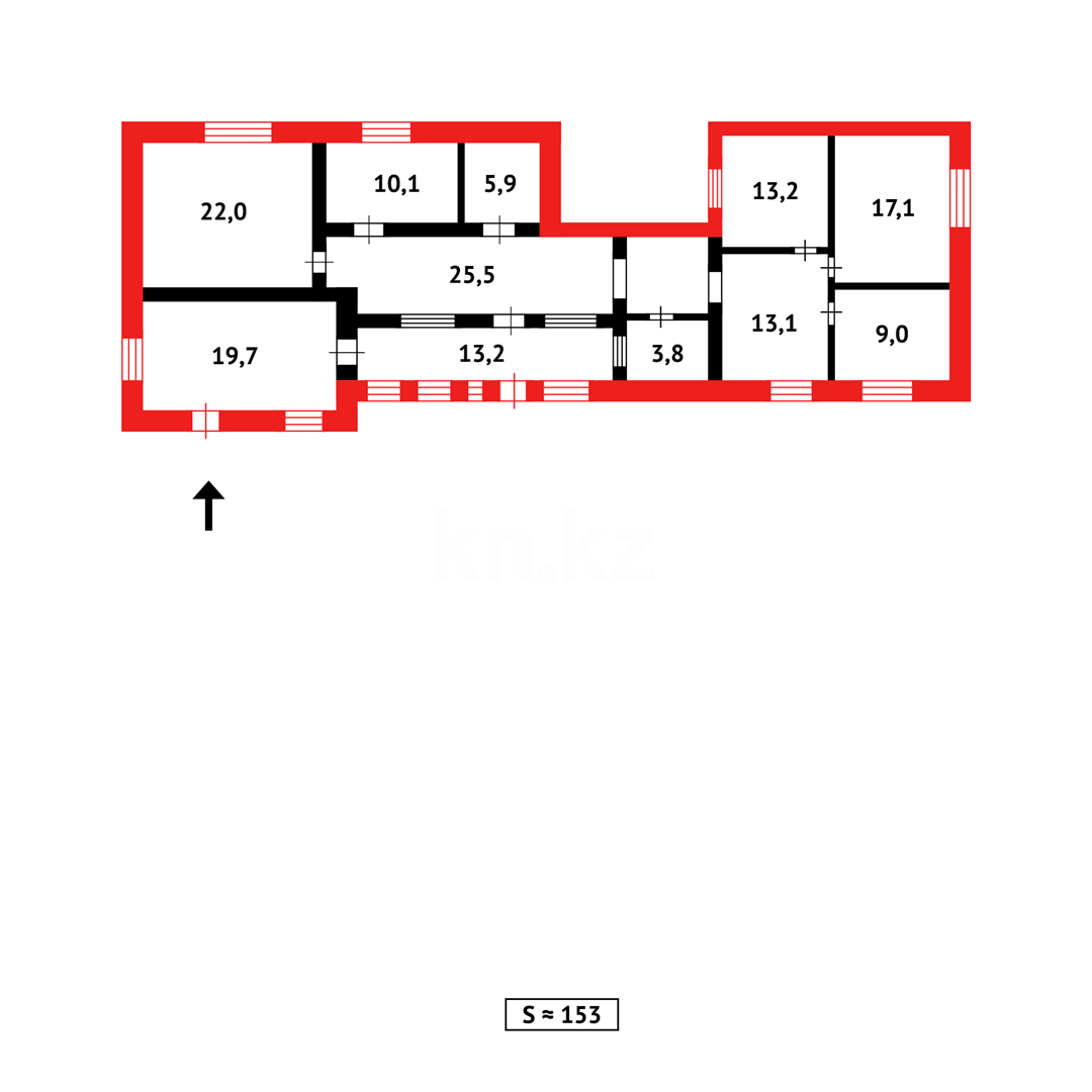 Продажа 4-комнатного дома, 153 м² - Продажа домов, коттеджей в Городе Караганды фото 9 из 9