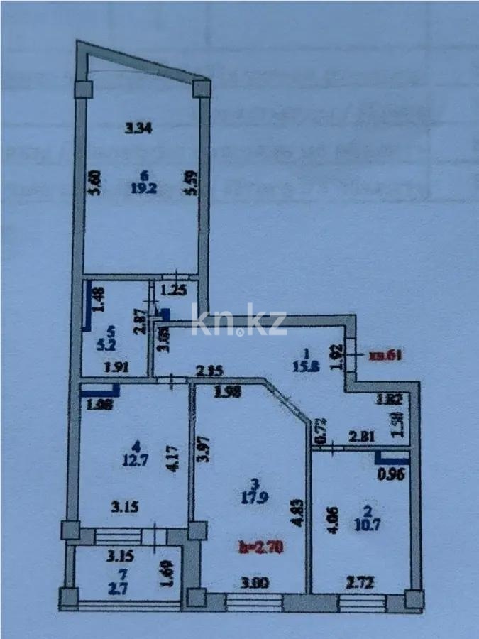 Продажа 3-комнатной квартиры, 84 м² в Астане - фото 5