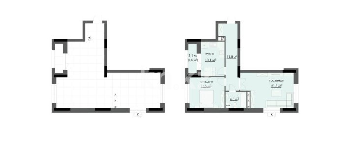 Продажа 2-комнатной квартиры, 66 м², ул. Дюсембекова, дом  83/3 - Продажа  двухкомнатных квартир в Караганде фото 13 из 13