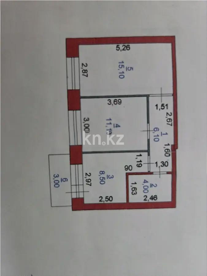 Продажа 2-комнатной квартиры, 46 м², ул. Куйши Дина, дом  28/1 в Астане