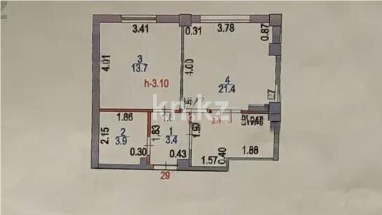 Продажа 1-комнатной квартиры, 42.4 м² в Астане - фото 4
