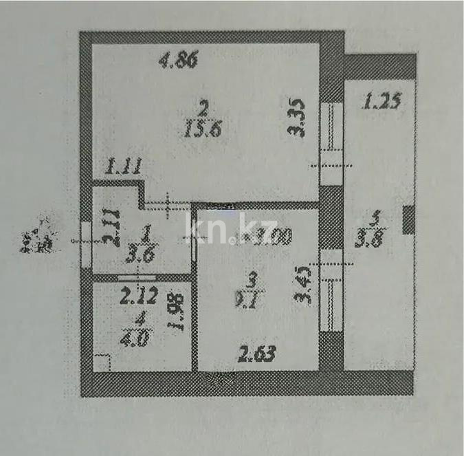 Продажа 1-комнатной квартиры, 36.1 м² в Астане