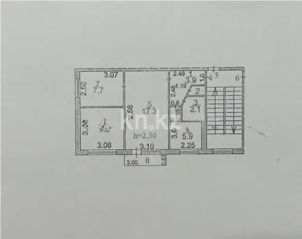 Продажа 3-комнатной квартиры, 50 м² - Продажа квартир в Караганде - страница 3 фото 8 из 8
