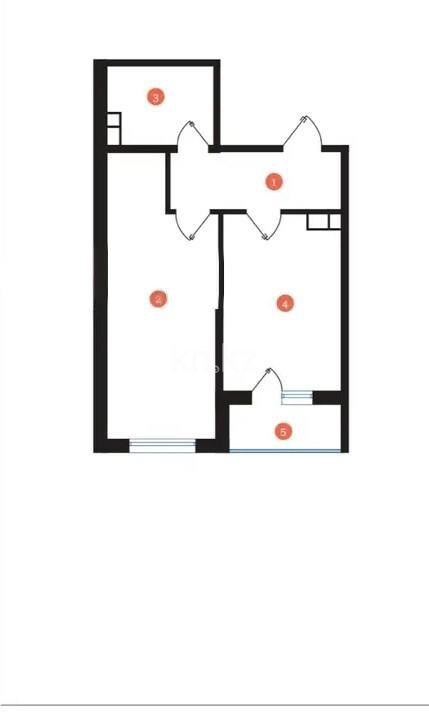 Продажа 2-комнатной квартиры, 51.8 м², пр. Рыскулова, дом  103/7 стр - Продажа квартир в Алматы фото 1 из 1