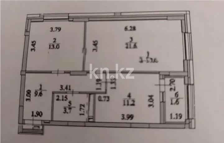 Продажа 2-комнатной квартиры, 62 м² - Продажа квартир в Казахстане - страница 23 фото 1 из 1