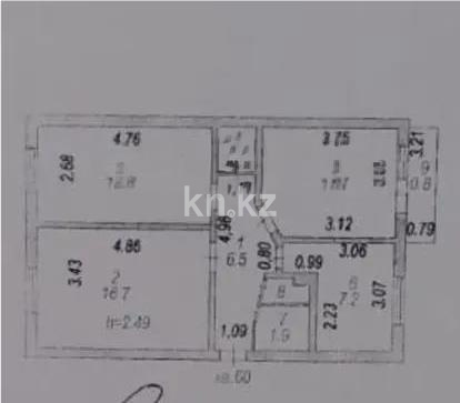 Продажа 3-комнатной квартиры, 60 м² - Продажа квартир в р-не Сарыарка Астаны - страница 9 фото 6 из 6