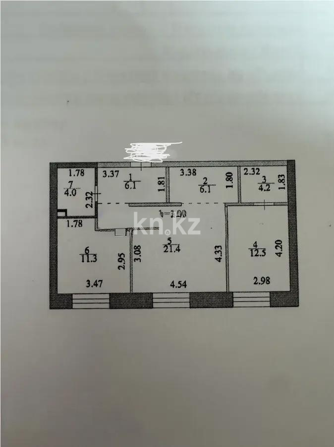 Продажа 3-комнатной квартиры, 65.6 м² - Продажа трехкомнатных квартир в р-не Есиль Астаны фото 7 из 7