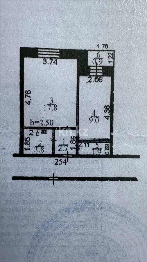 Продажа 1-комнатной квартиры, 36 м², пр. Бухар-жырау, дом  96 - Продажа  однокомнатных квартир в Караганде фото 5 из 5